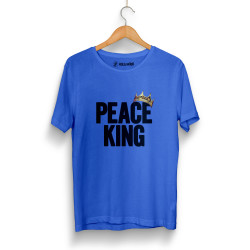 HH - Peace King Mavi T-shirt - Thumbnail