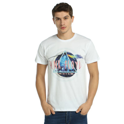 Bant Giyim - Pink Floyd The Dark Side Of The Moon Beyaz T-shirt