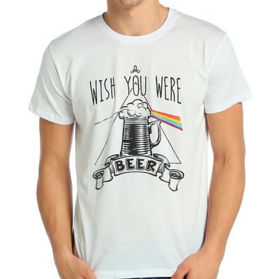 Bant Giyim - Bant Giyim - Pink Floyd Beer Beyaz T-shirt