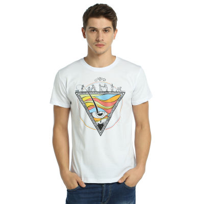 Bant Giyim - Piramit Beyaz T-Shirt