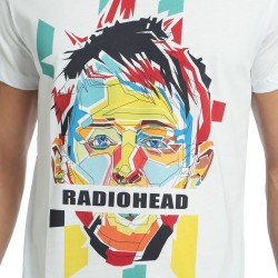 Bant Giyim - Radiohead Thom Yorke Beyaz T-shirt - Thumbnail