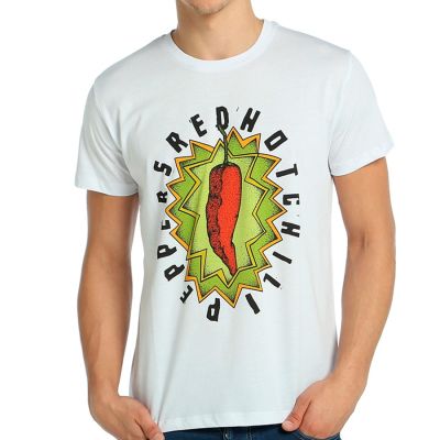 Bant Giyim - Red Hot Chili Peppers Beyaz T-shirt