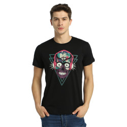Bant Giyim - Stereo Skull Siyah T-shirt - Thumbnail