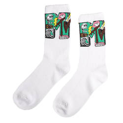 HollyHood - SA - Mtv Desenli Beyaz Çorap (1)