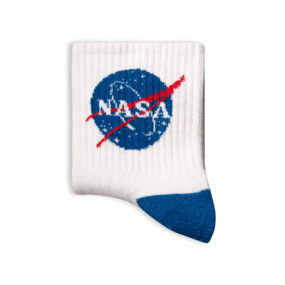 SA - Nasa Logo Beyaz Çorap