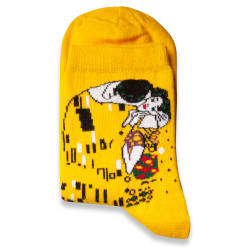 SA - Öpücük Sarı Çorap - Thumbnail