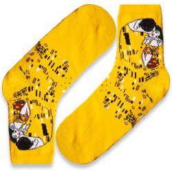SA - Öpücük Sarı Çorap - Thumbnail