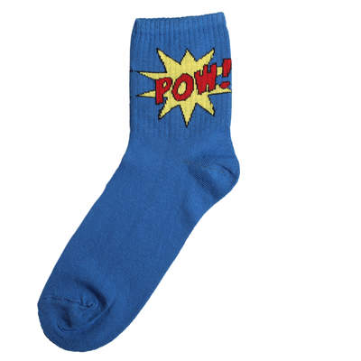 SA - Pow Kısa Mavi Çorap