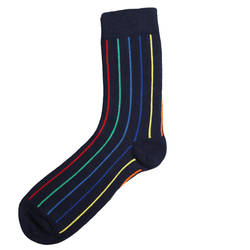 SA - Renkli Çizgili Çorap - Thumbnail
