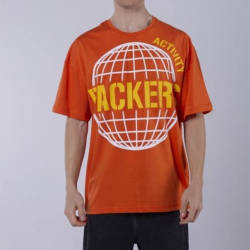 Saw - Activity Packers Oversize Turuncu T-shirt - Thumbnail