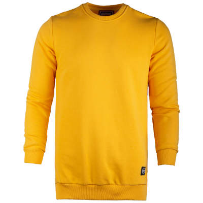 Saw - Saw - Long Basic Sarı Sweatshirt
