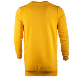 Saw - Long Basic Sarı Sweatshirt - Thumbnail