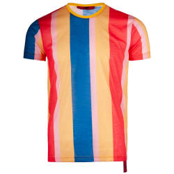 Saw - Stripes Sarı - Mavi T-shirt - Thumbnail