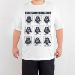 Bant Giyim - Star Wars Darth Vader 4XL Beyaz T-shirt - Thumbnail