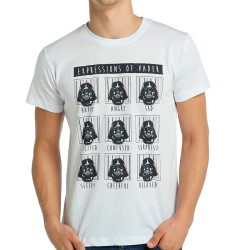 Bant Giyim - Star Wars Darth Vader Beyaz T-shirt - Thumbnail