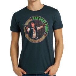 Bant Giyim - Star Wars Han Solo Siyah Füme T-shirt - Thumbnail