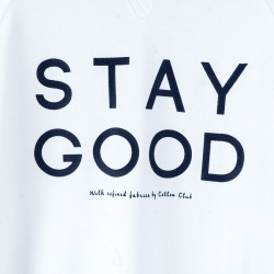 Stay Good Beyaz Sweatshirt - Thumbnail
