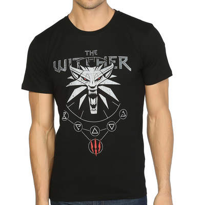 Bant Giyim - The Witcher Wild Hunt Siyah T-shirt