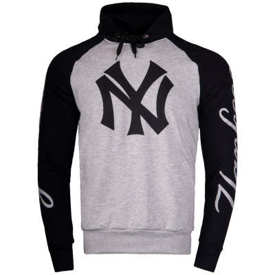 Thug Life - NY Yankees Gri Hoodie