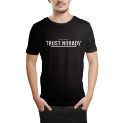 HH - Trust Nobady 2 Siyah T-shirt - Thumbnail