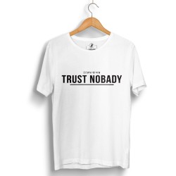 HH - Trust Nobady 2 Beyaz T-shirt - Thumbnail