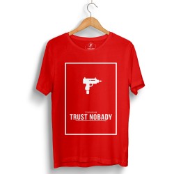 HH - Trust Nobady Kırmızı T-shirt - Thumbnail