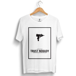 HH - Trust Nobady Beyaz T-shirt - Thumbnail