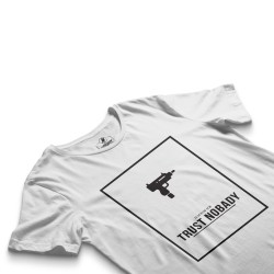 HH - Trust Nobady Beyaz T-shirt - Thumbnail