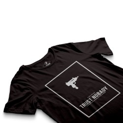 HH - Trust Nobady Siyah T-shirt - Thumbnail