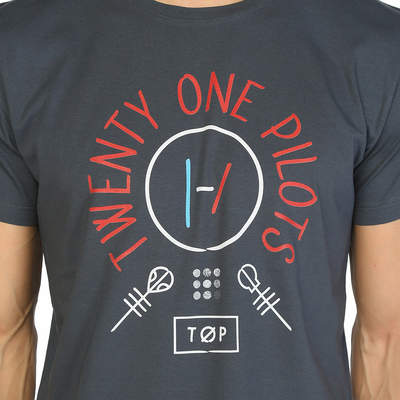 Bant Giyim - Twenty One Pilots Blurryface Füme T-shirt