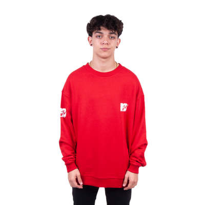 Two Bucks - MTV Oversize Kırmızı Sweatshirt