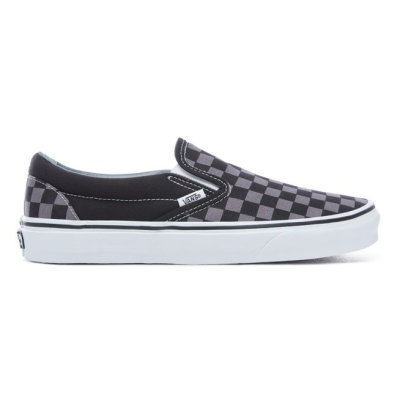 Vans - Classic Slip-on (Checkerboard) Black / Pewter Ayakkabı