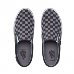 Vans - Vans - Classic Slip-on (Checkerboard) Black / Pewter Ayakkabı (1)