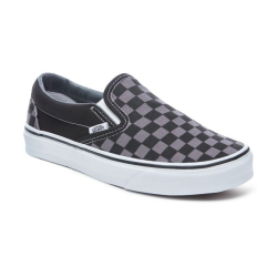 Vans - Classic Slip-on (Checkerboard) Black / Pewter Ayakkabı - Thumbnail