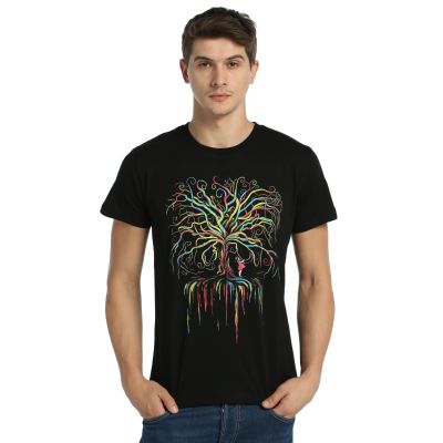 Bant Giyim - Wish Tree Siyah T-shirt