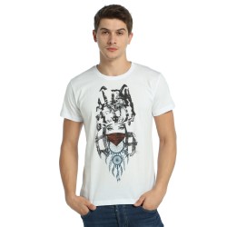 Bant Giyim - Wolf Girl Dreamcatcher Beyaz T-shirt - Thumbnail