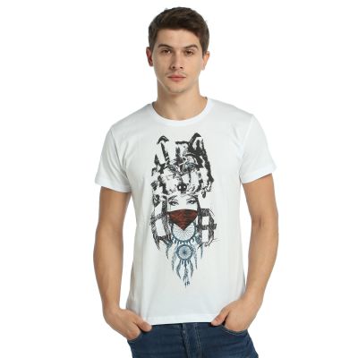 Bant Giyim - Wolf Girl Dreamcatcher Beyaz T-shirt